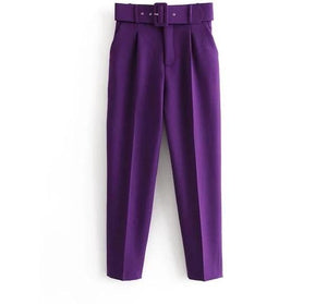 High Waist  Suit Pants