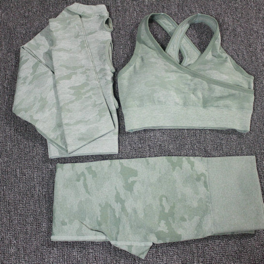 Camouflage Yoga Set 2PCS