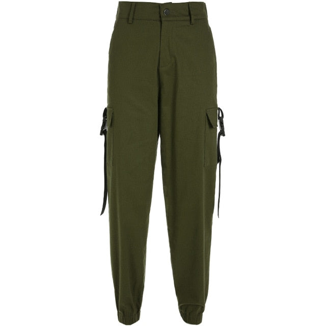 High Waist Cargo Pants