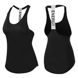 Gym Top Black Sleeveless Yoga T-Shirts