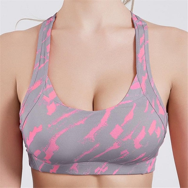 Cross Strap Back Women Sports Bra