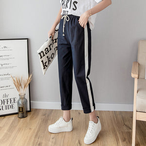 Cotton Linen Ankle Length Pants