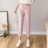 Cotton Linen Ankle Length Pants