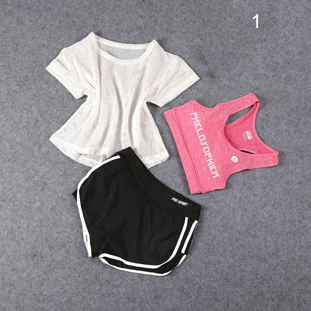 3 Pcs Set Yoga Suit