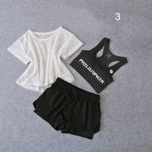 3 Pcs Set Yoga Suit