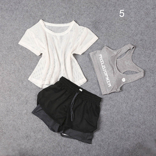 3 Pcs Set Yoga Suit