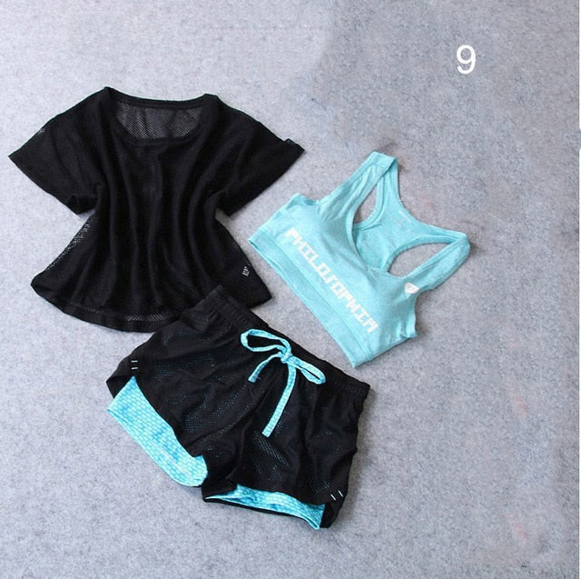 3 Pcs Set Yoga Suit